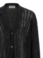 Yohji Yamamoto Black Linen Cardigan - 3