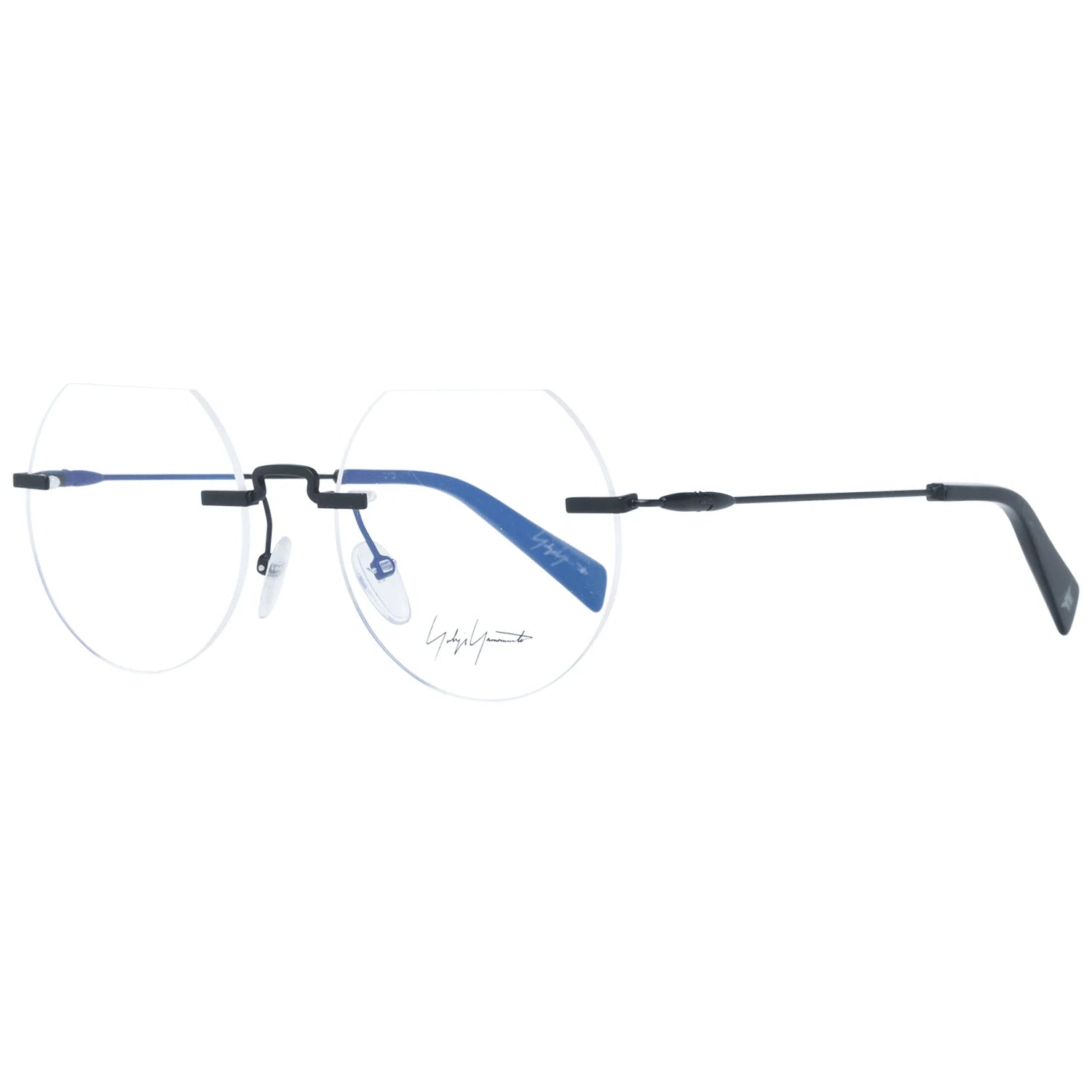 Yohji Yamamoto Black Metal Glasses (Frames) - Eyeglasses