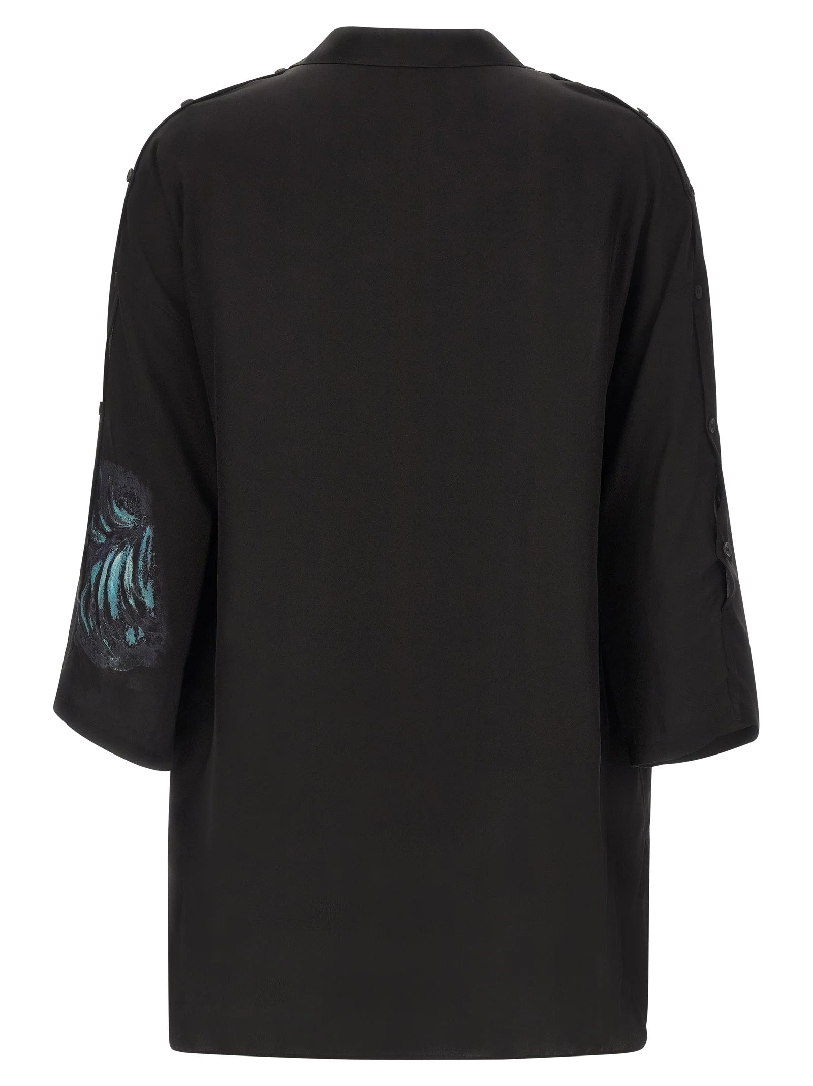 Yohji Yamamoto Black Silk Blouse - 4