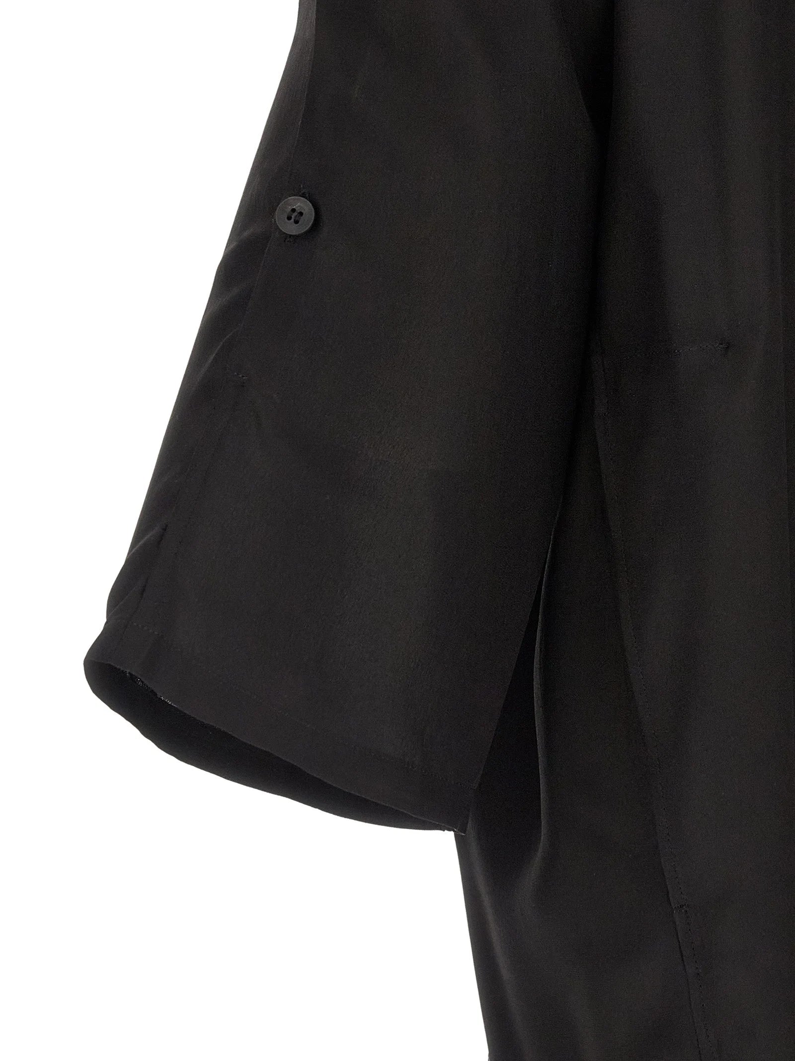 Yohji Yamamoto Black Silk Blouse - 4