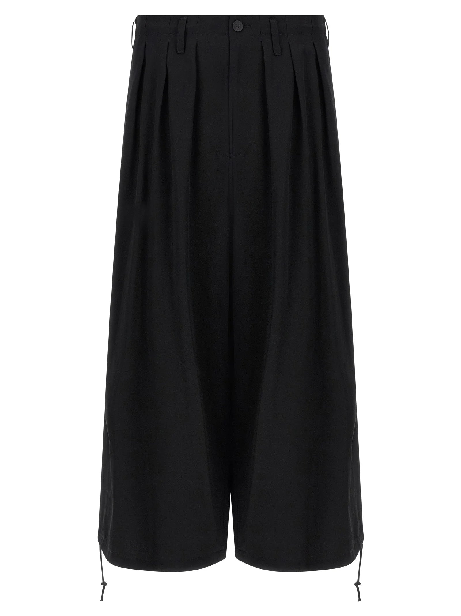 Yohji Yamamoto Black Triacetate Casual Pants - 2