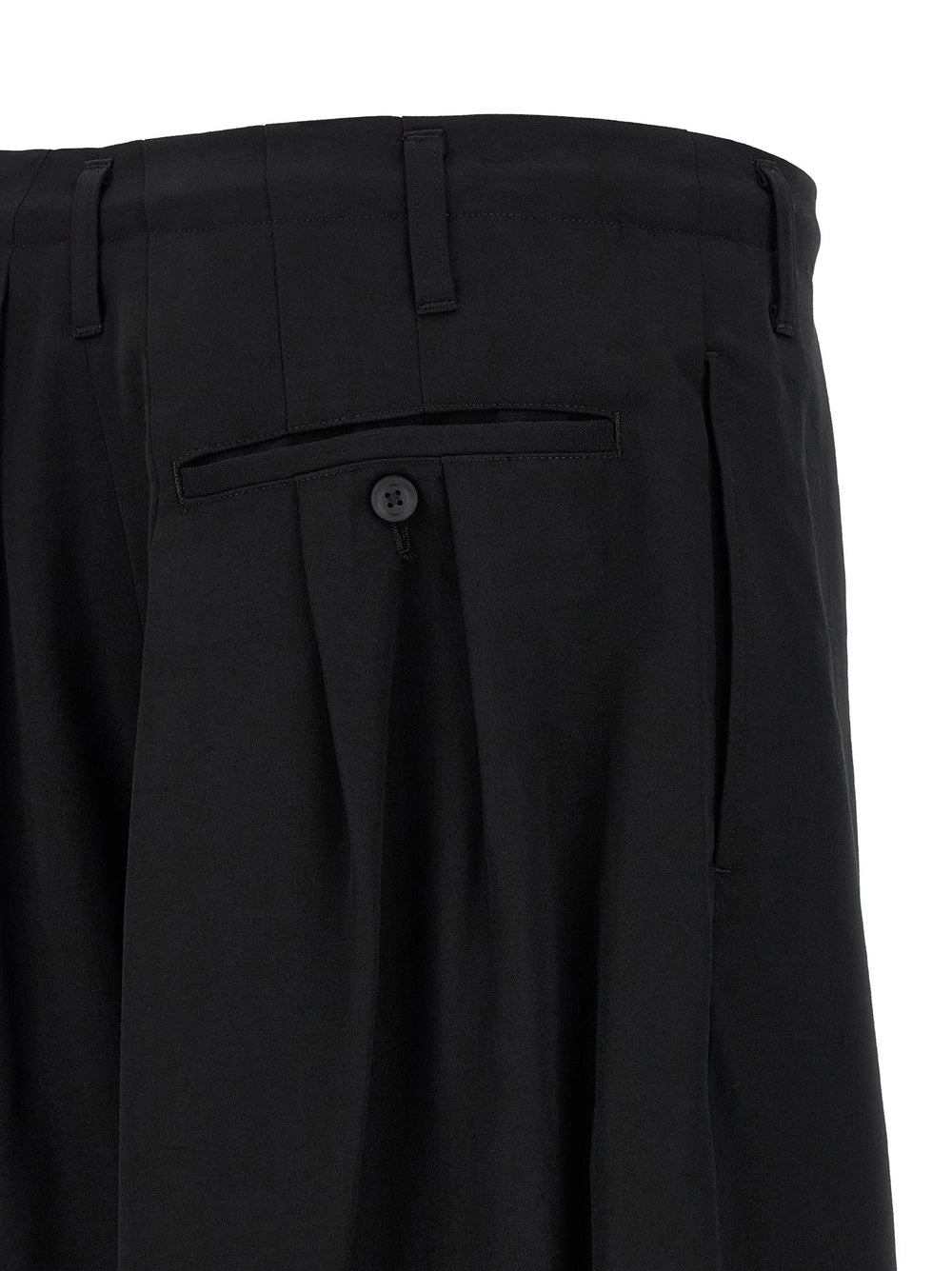 Yohji Yamamoto Black Triacetate Casual Pants - 2