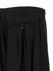 Yohji Yamamoto Black Triacetate Casual Pants - 2
