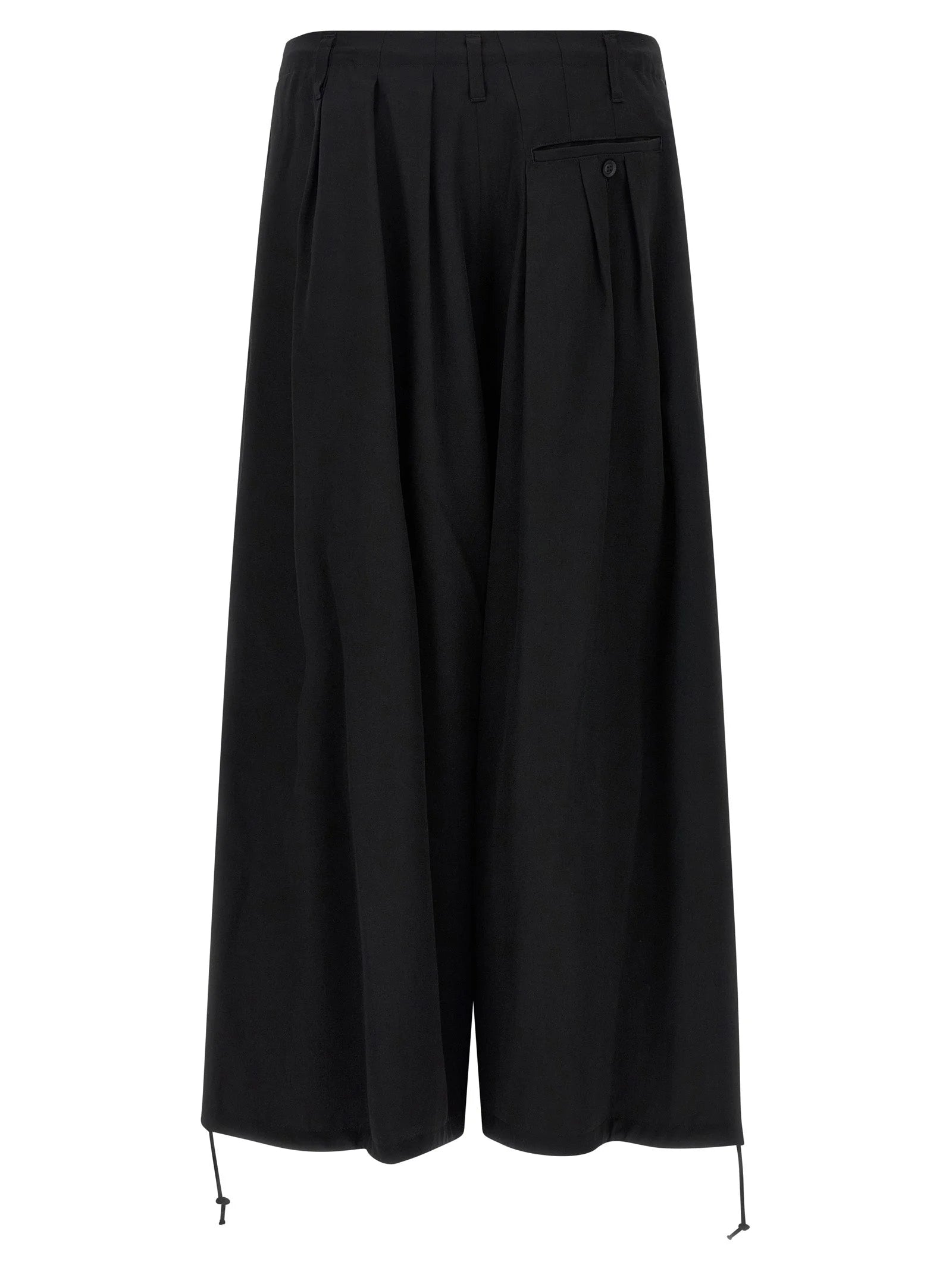 Yohji Yamamoto Black Triacetate Casual Pants - 2