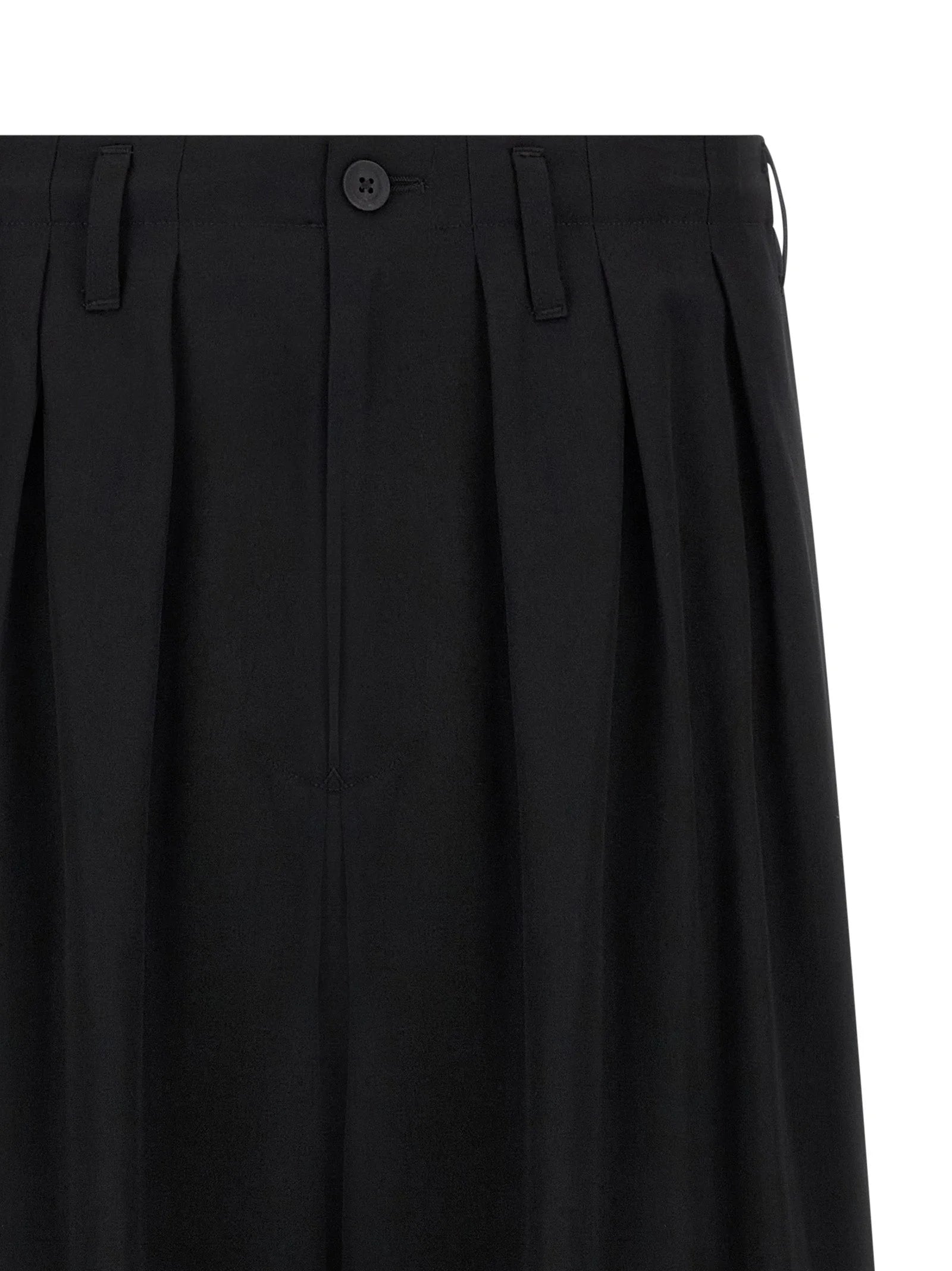 Yohji Yamamoto Black Triacetate Casual Pants - 2
