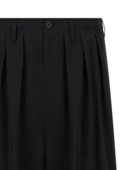 Yohji Yamamoto Black Triacetate Casual Pants - 2