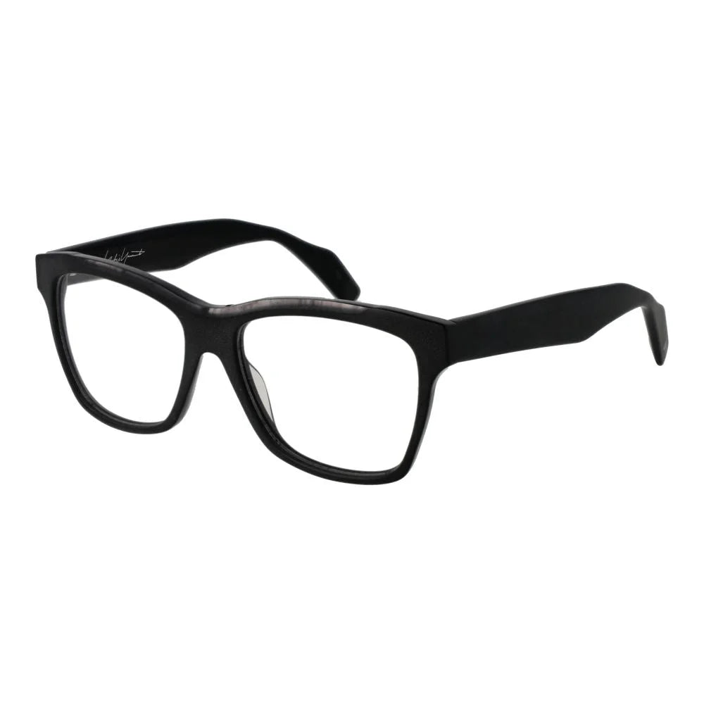 Yohji Yamamoto Black Unisex Glasses Frame - Eyeglasses