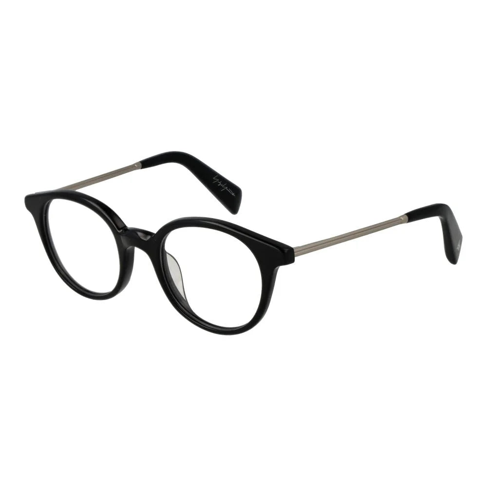 Yohji Yamamoto Black Unisex Glasses Frame - Eyeglasses