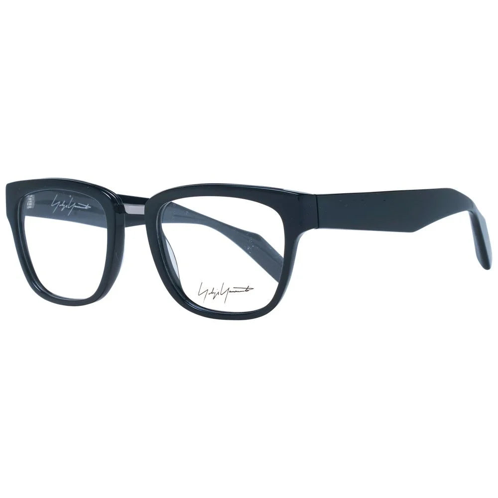 Yohji Yamamoto Black Unisex Glasses Frame - Eyeglasses