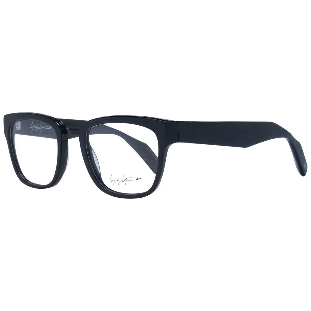 Yohji Yamamoto Black Unisex Glasses Frame - Eyeglasses