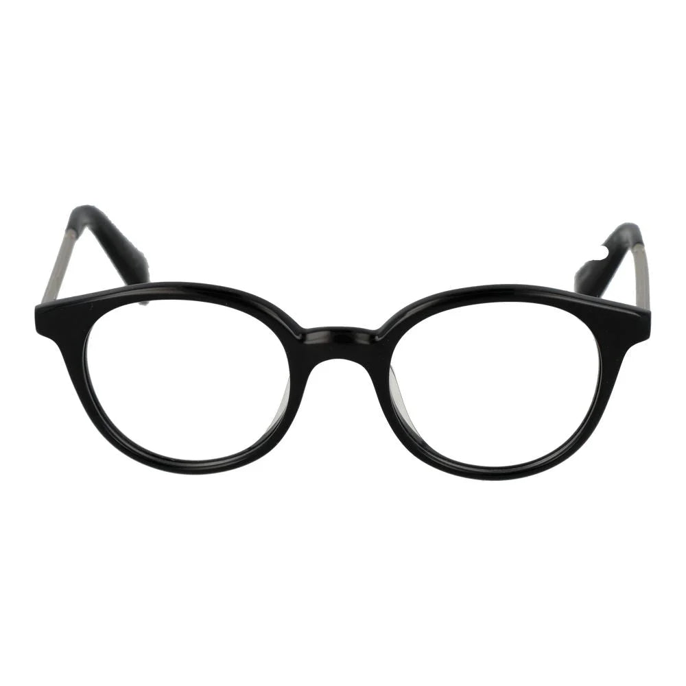 Yohji Yamamoto Black Unisex Glasses Frame - Eyeglasses