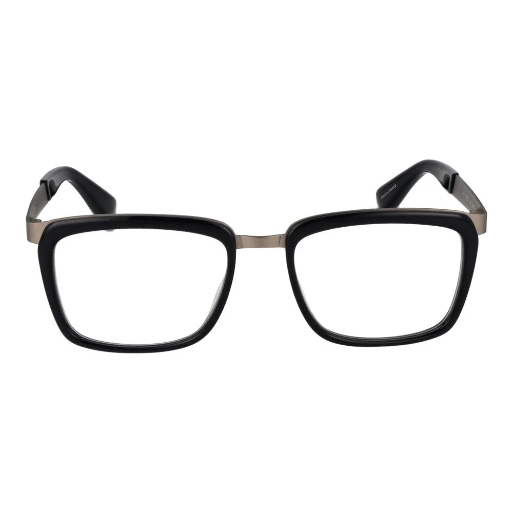 Yohji Yamamoto Black Unisex Glasses Frame - Eyeglasses