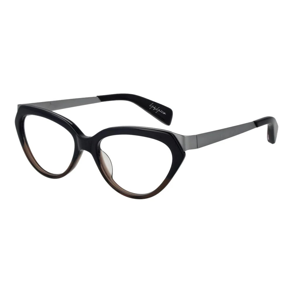 Yohji Yamamoto Black Unisex Glasses Frame - Eyeglasses