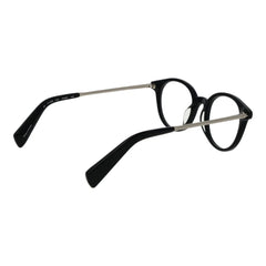 Yohji Yamamoto Black Unisex Glasses Frame - Eyeglasses