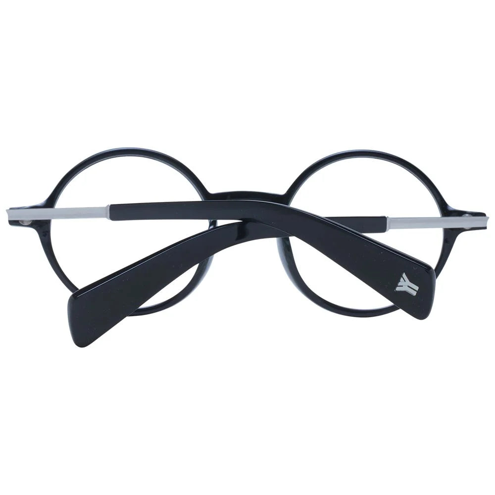 Yohji Yamamoto Black Unisex Glasses Frame - Eyeglasses