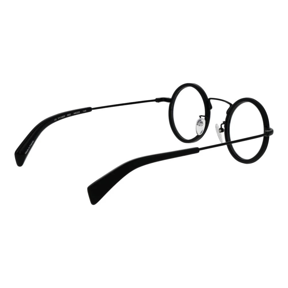 Yohji Yamamoto Black Unisex Glasses Frame - Eyeglasses