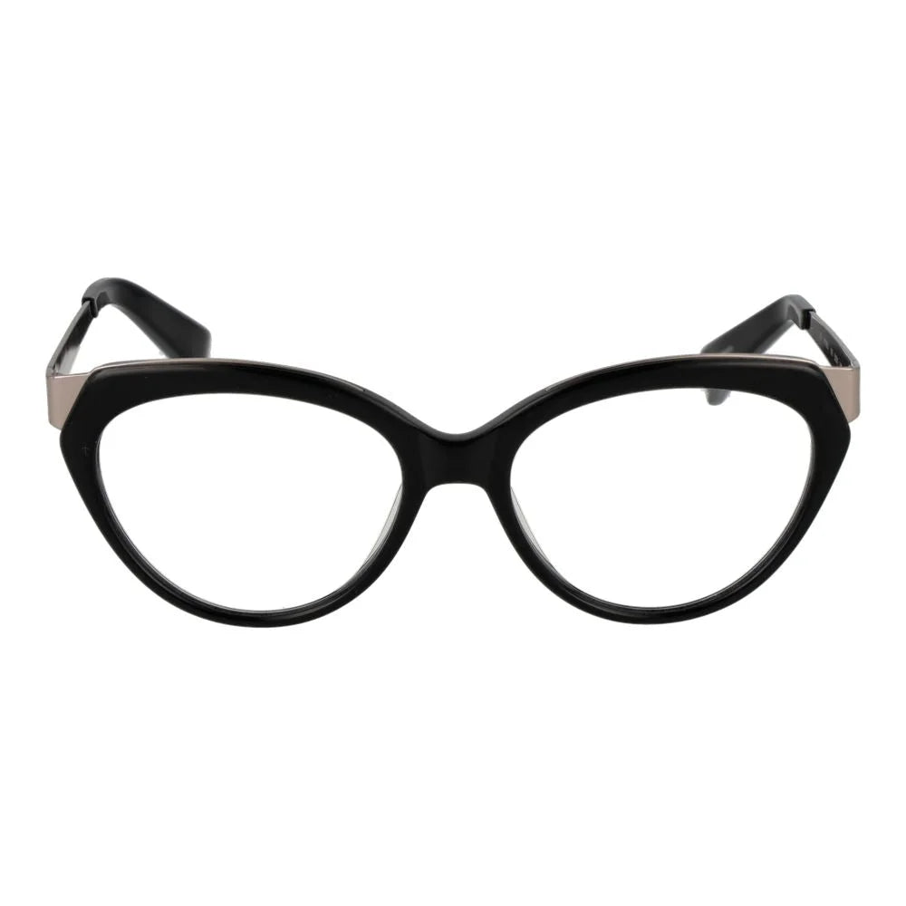 Yohji Yamamoto Black Unisex Glasses Frame - Eyeglasses