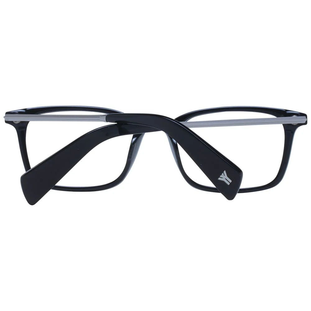 Yohji Yamamoto Black Unisex Glasses Frame - Eyeglasses