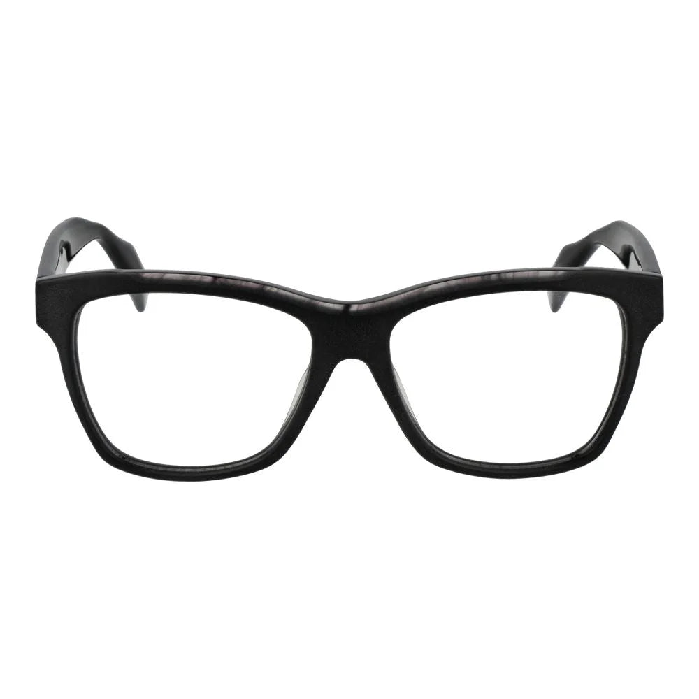 Yohji Yamamoto Black Unisex Glasses Frame - Eyeglasses