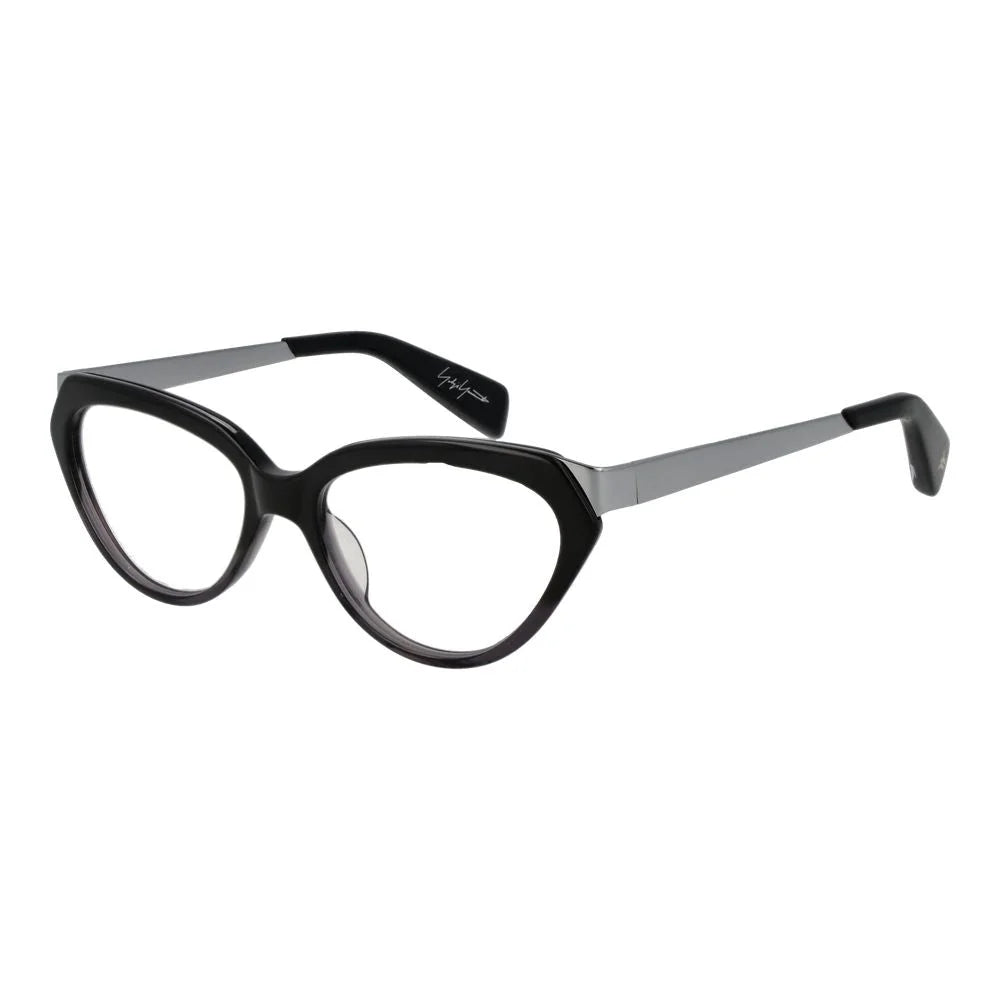 Yohji Yamamoto Black Unisex Glasses Frame - Eyeglasses