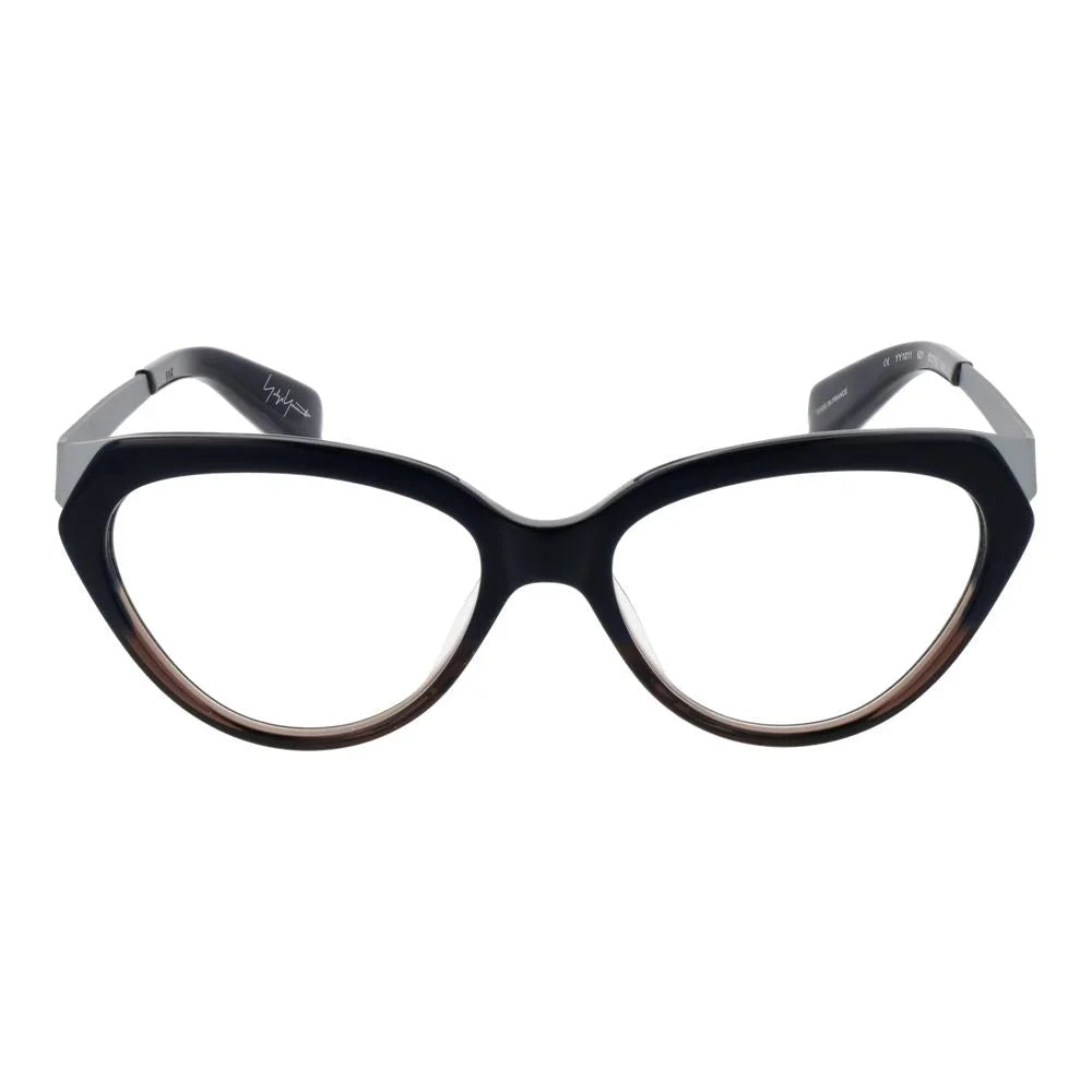 Yohji Yamamoto Black Unisex Glasses Frame - Eyeglasses