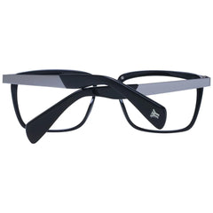 Yohji Yamamoto Black Unisex Glasses Frame - Eyeglasses