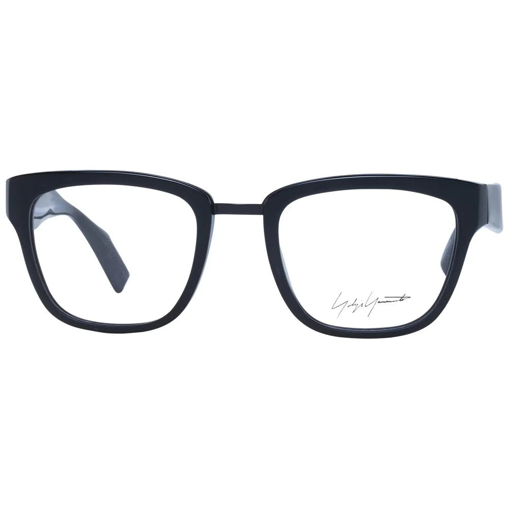 Yohji Yamamoto Black Unisex Glasses Frame - Eyeglasses