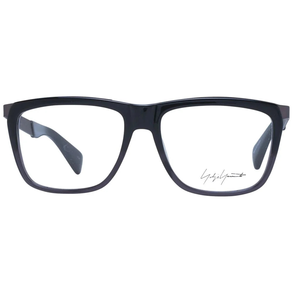 Yohji Yamamoto Black Unisex Glasses Frame - Eyeglasses