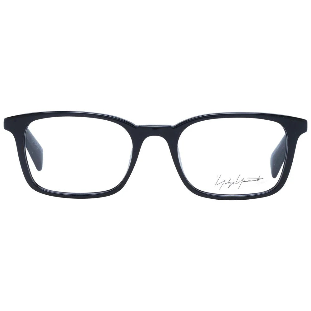Yohji Yamamoto Black Unisex Glasses Frame - Eyeglasses