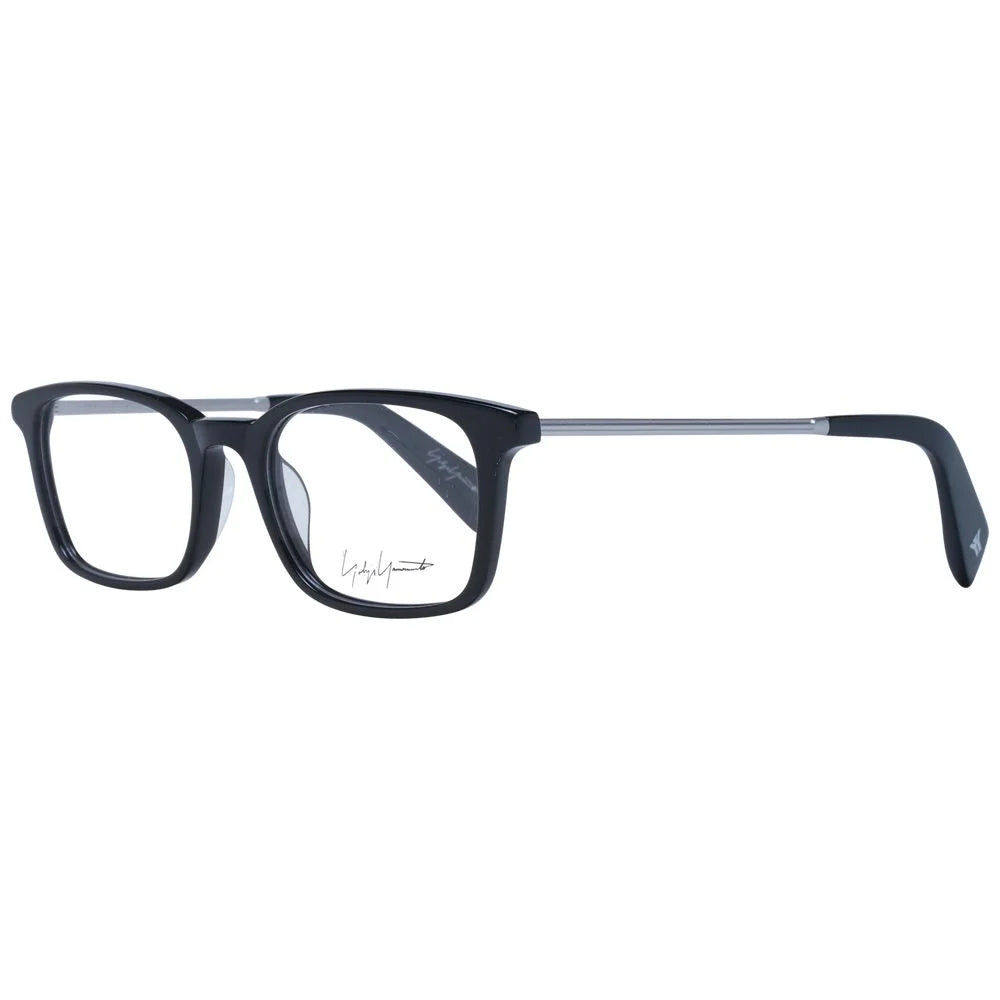 Yohji Yamamoto Black Unisex Glasses Frame - Eyeglasses