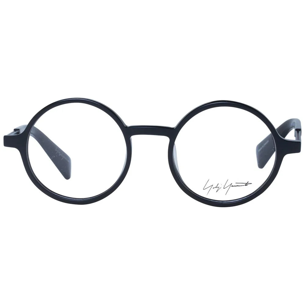 Yohji Yamamoto Black Unisex Glasses Frame - Eyeglasses