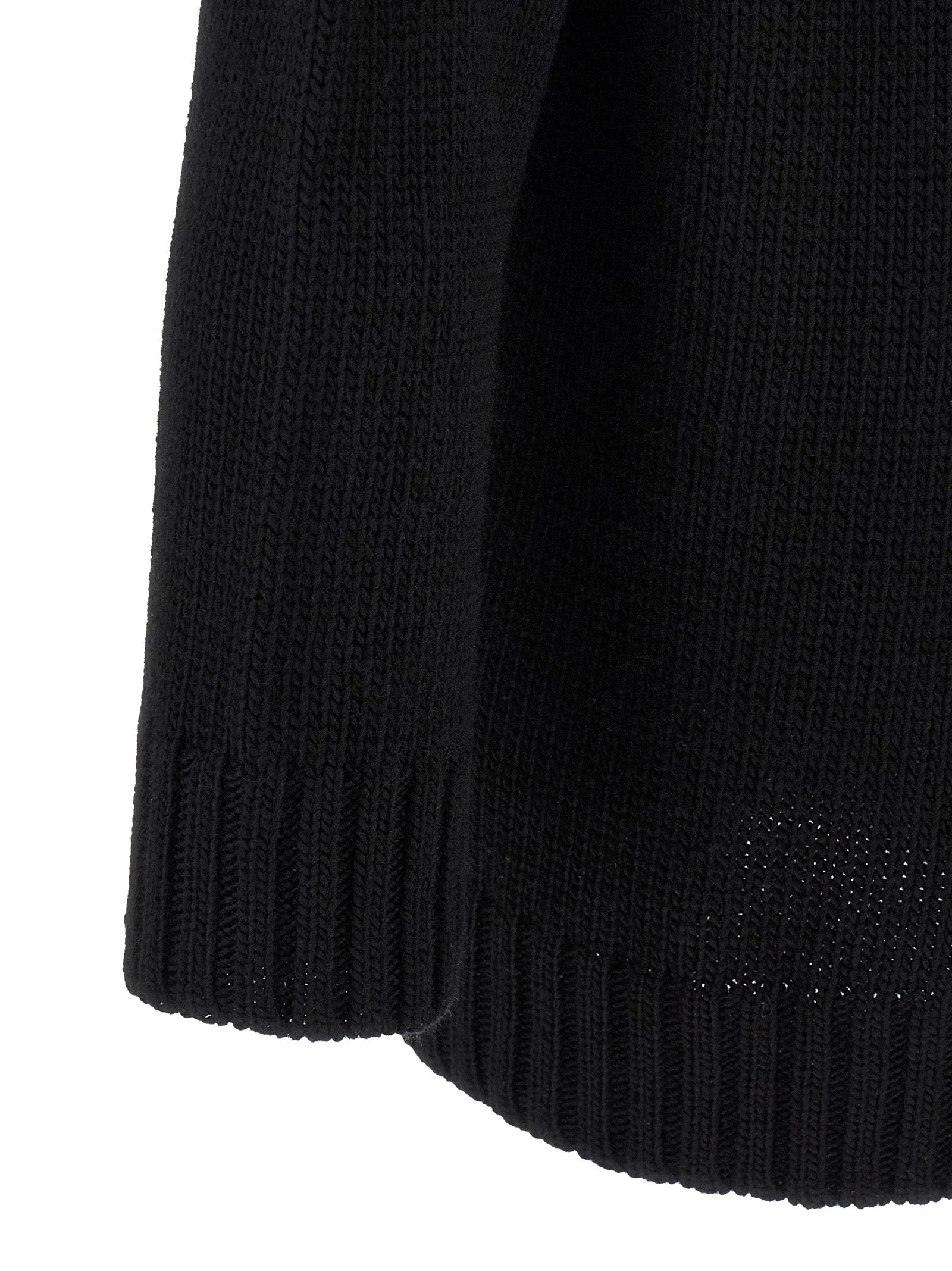 Yohji Yamamoto Black Wool Cardigan - 3