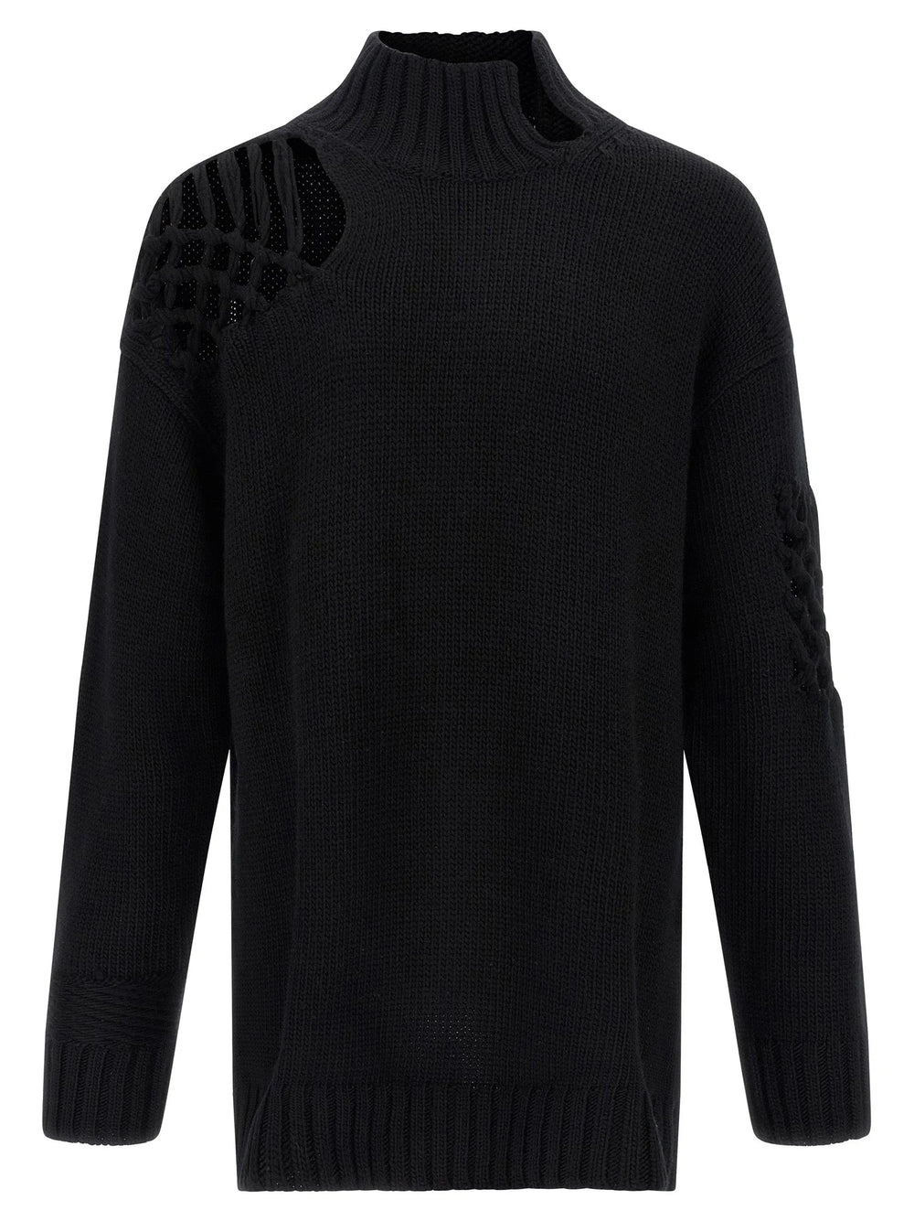 Yohji Yamamoto Black Wool Cardigan - 3