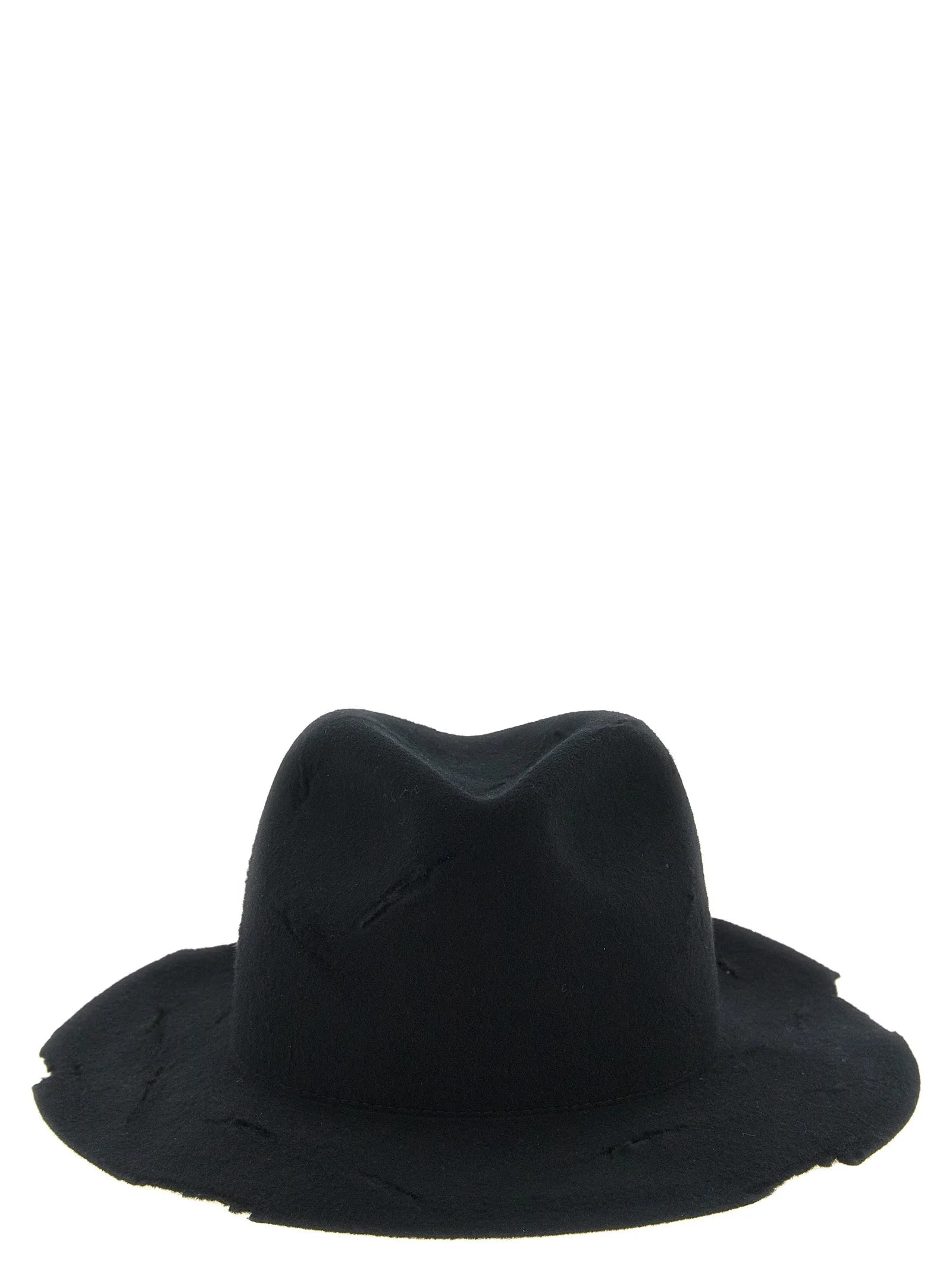 Yohji Yamamoto Black Wool Fedora