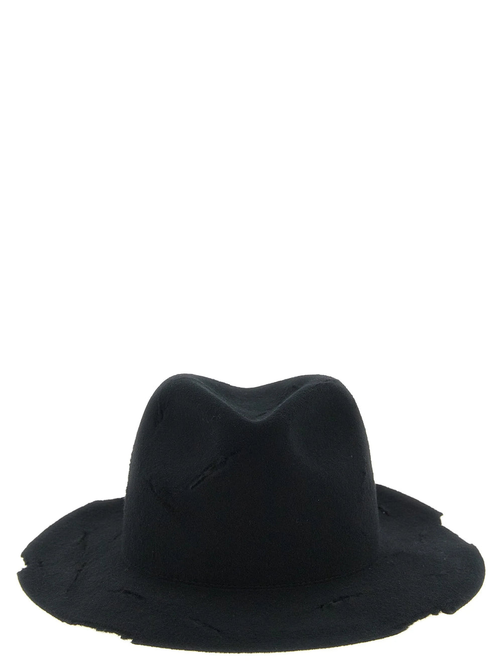 Yohji Yamamoto Black Wool Fedora