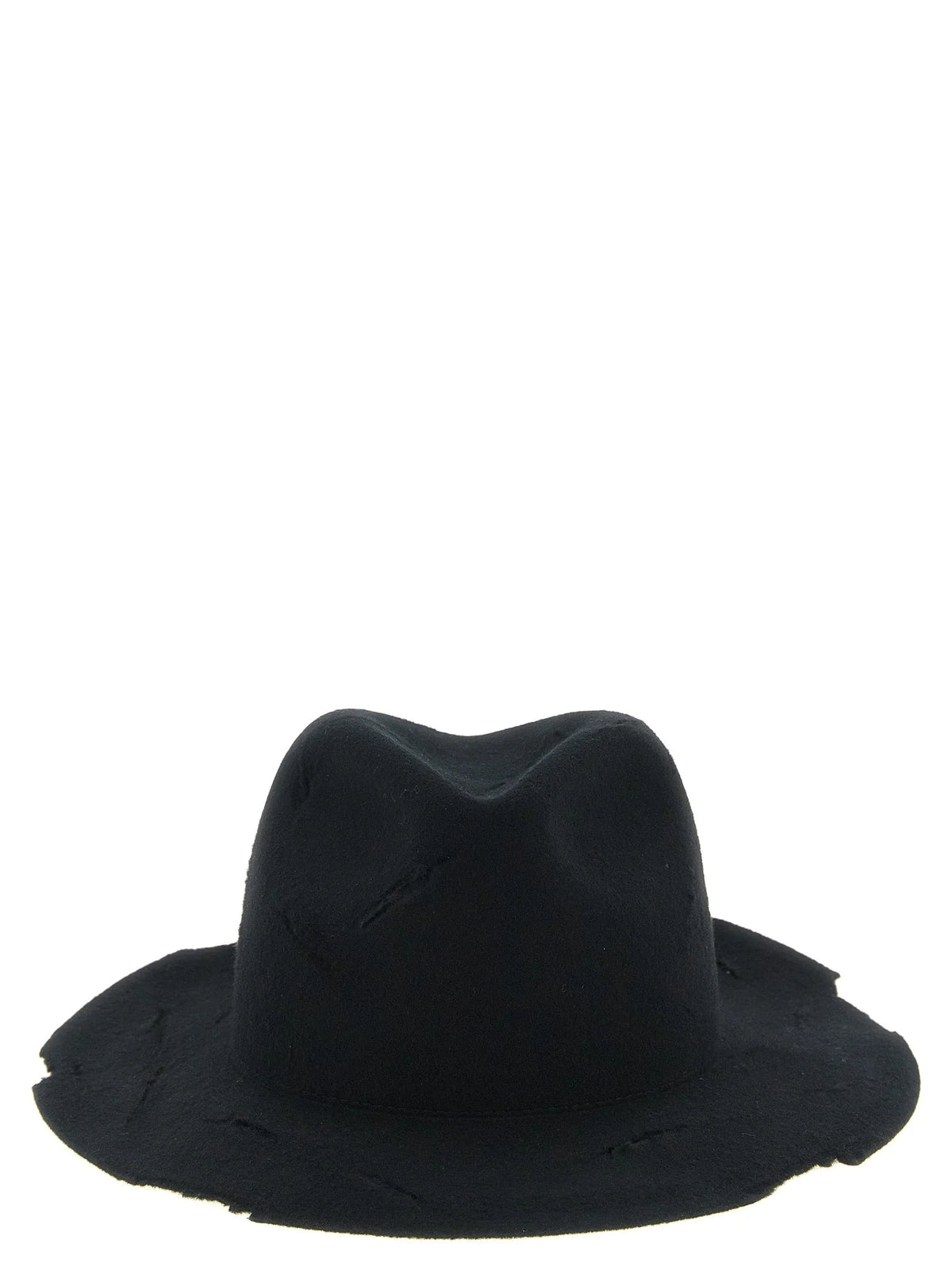 Yohji Yamamoto Black Wool Fedora