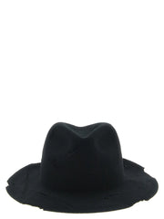 Yohji Yamamoto Black Wool Fedora