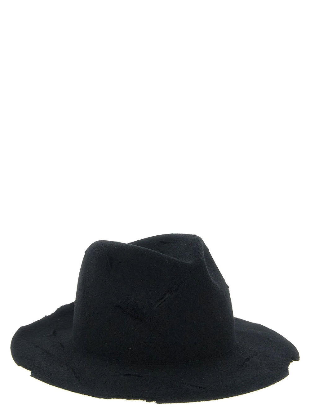 Yohji Yamamoto Black Wool Fedora