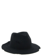 Yohji Yamamoto Black Wool Fedora