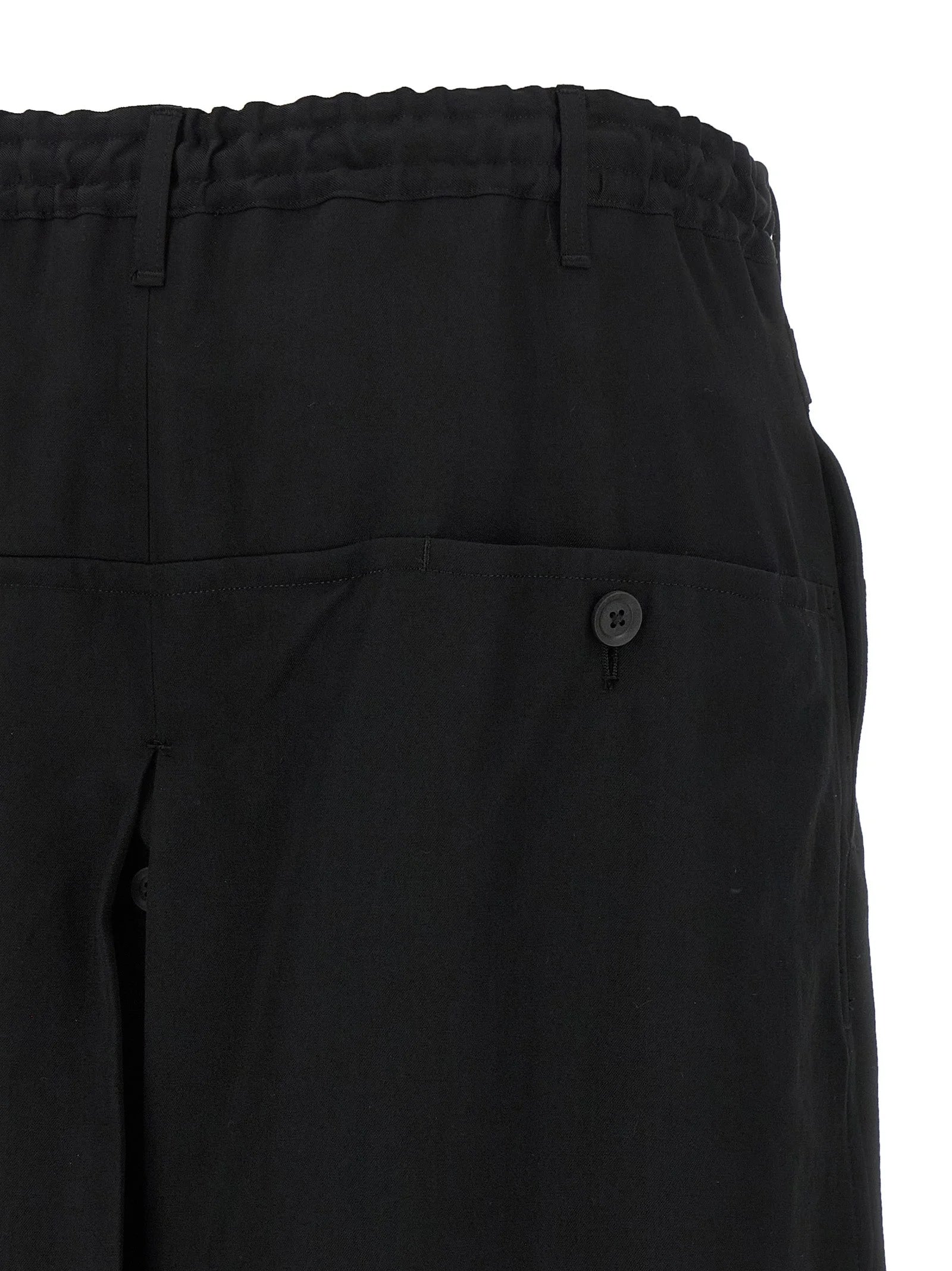 Yohji Yamamoto Black Wool Knee Length - 4