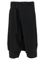 Yohji Yamamoto Black Wool Knee Length - 4