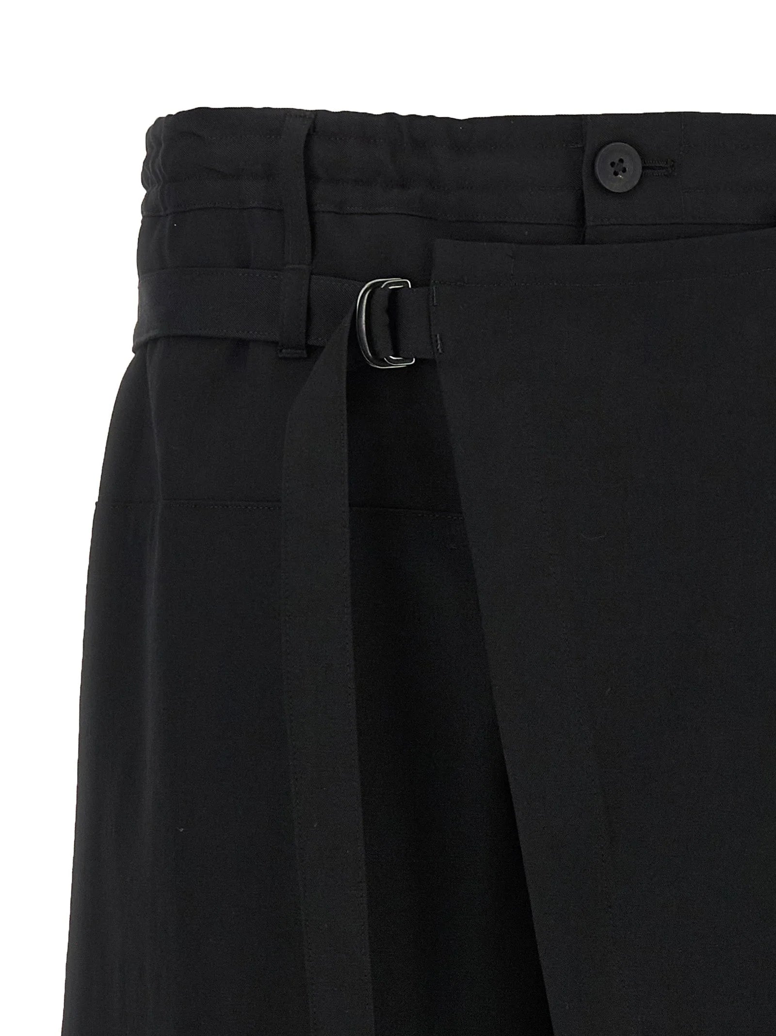 Yohji Yamamoto Black Wool Knee Length - 4