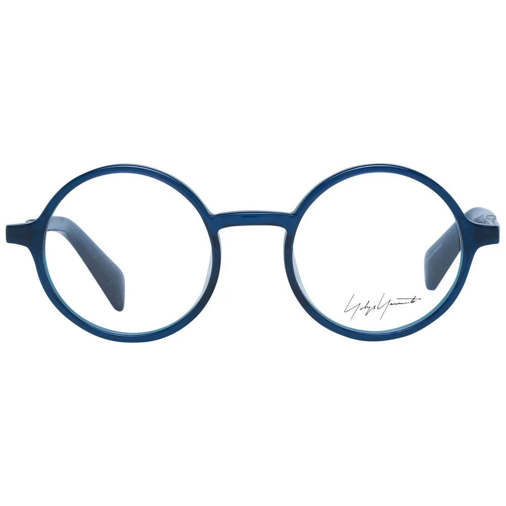 Yohji Yamamoto Blue Unisex Glasses Frame - Eyeglasses