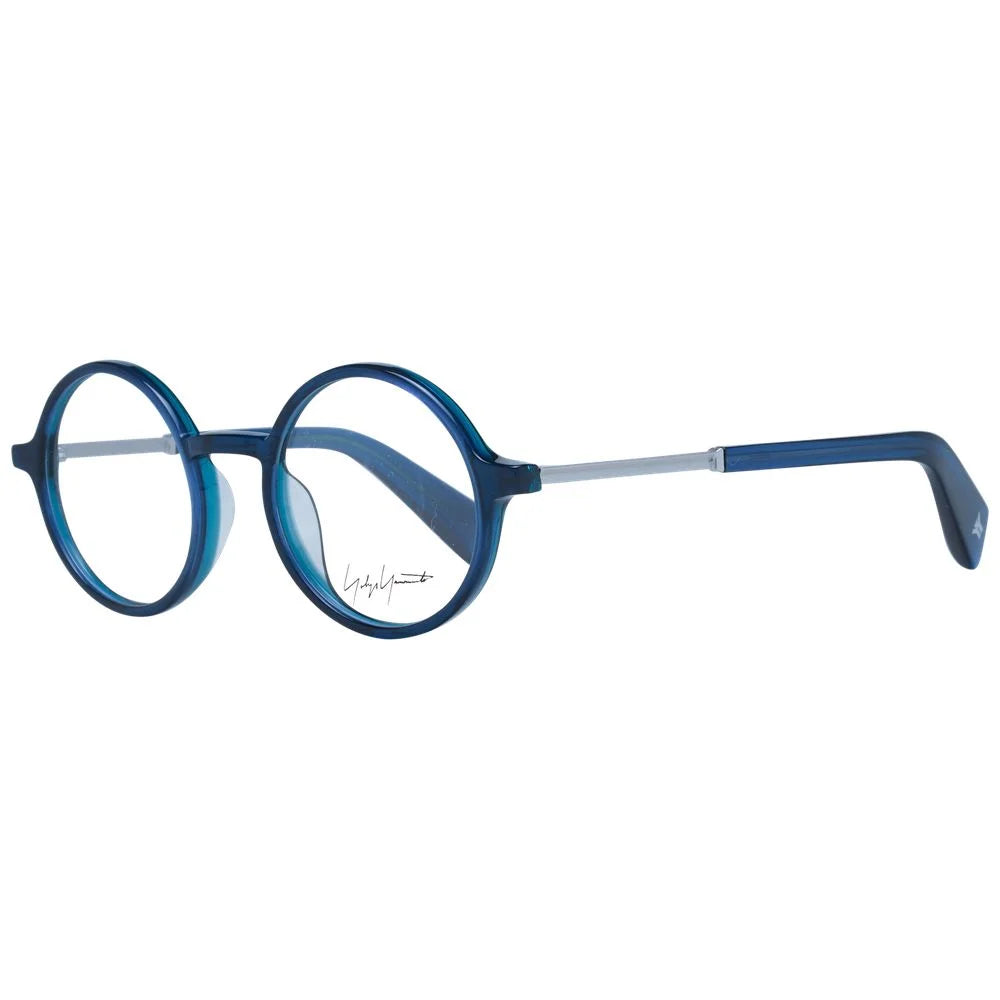 Yohji Yamamoto Blue Unisex Glasses Frame - Eyeglasses