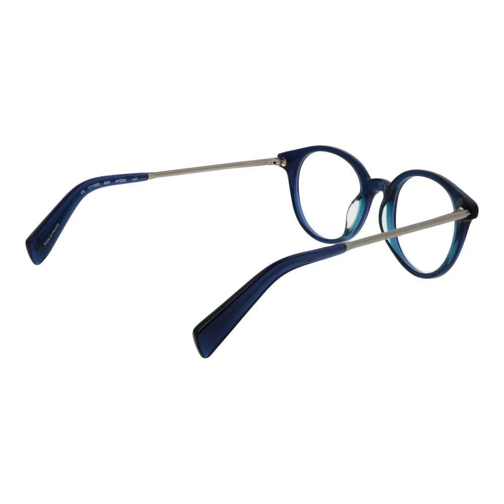 Yohji Yamamoto Blue Unisex Glasses Frame - Eyeglasses