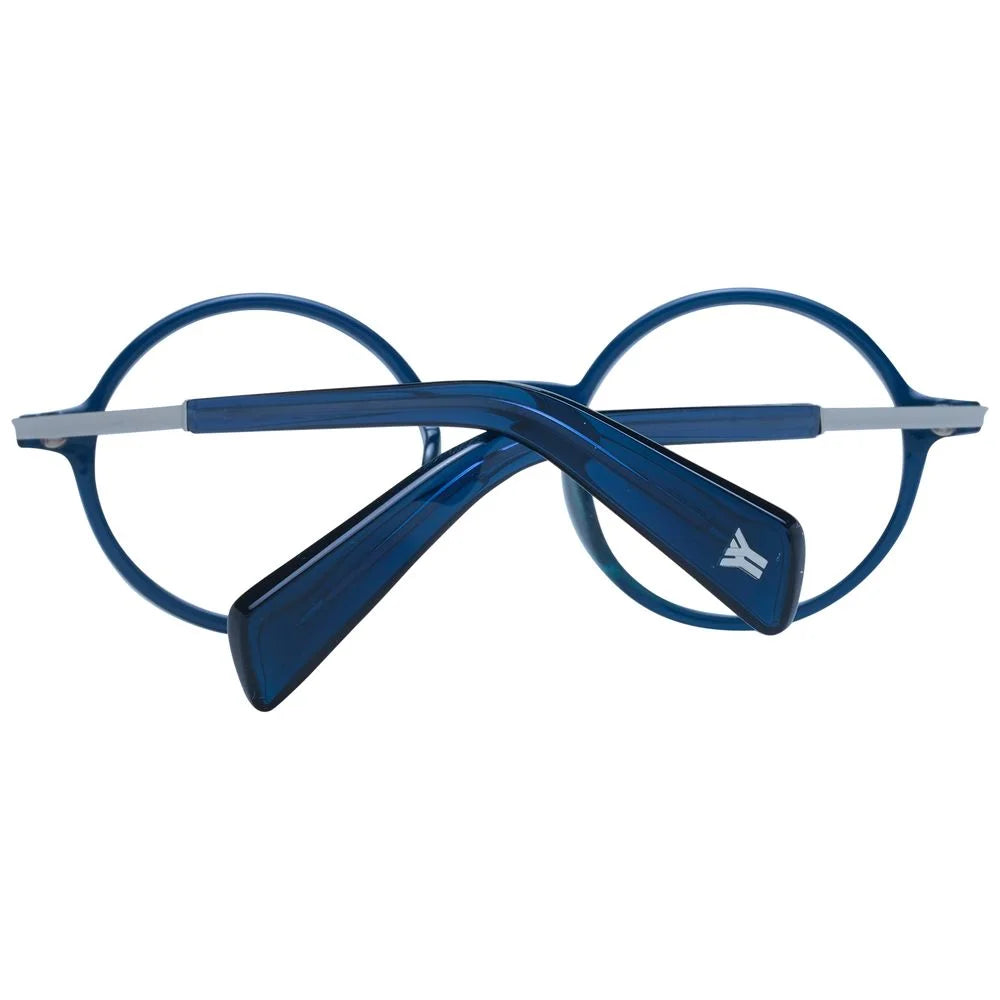 Yohji Yamamoto Blue Unisex Glasses Frame - Eyeglasses