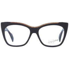 Yohji Yamamoto Brown Unisex Glasses Frame - Eyeglasses