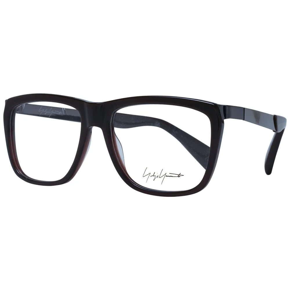Yohji Yamamoto Brown Unisex Glasses Frame - Eyeglasses