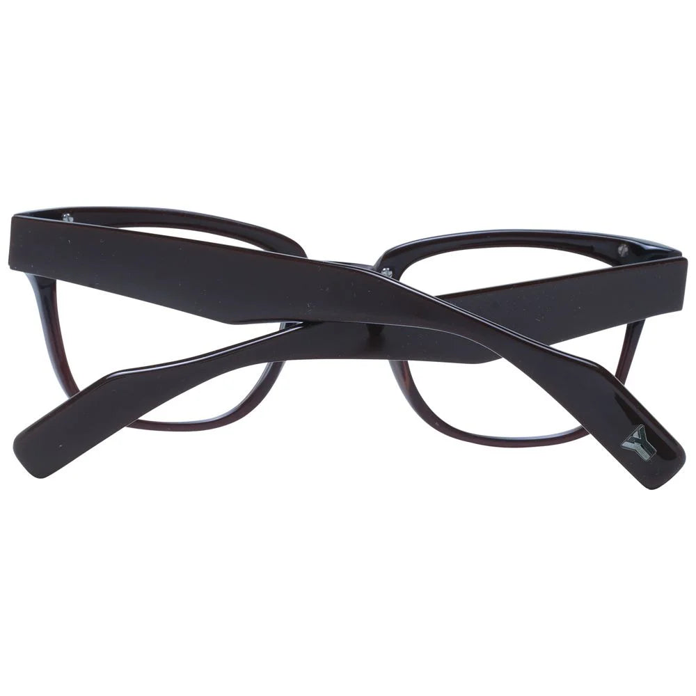 Yohji Yamamoto Brown Unisex Glasses Frame - Eyeglasses