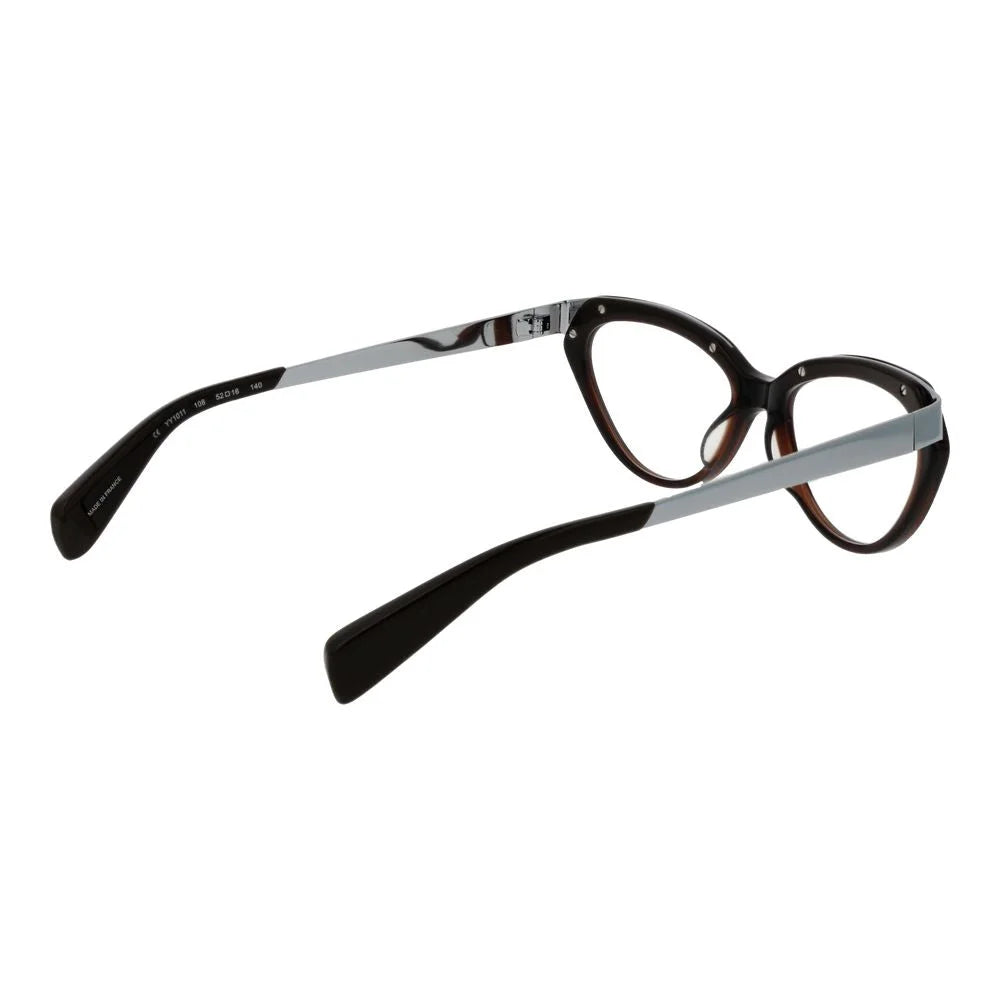 Yohji Yamamoto Brown Unisex Glasses Frame - Eyeglasses